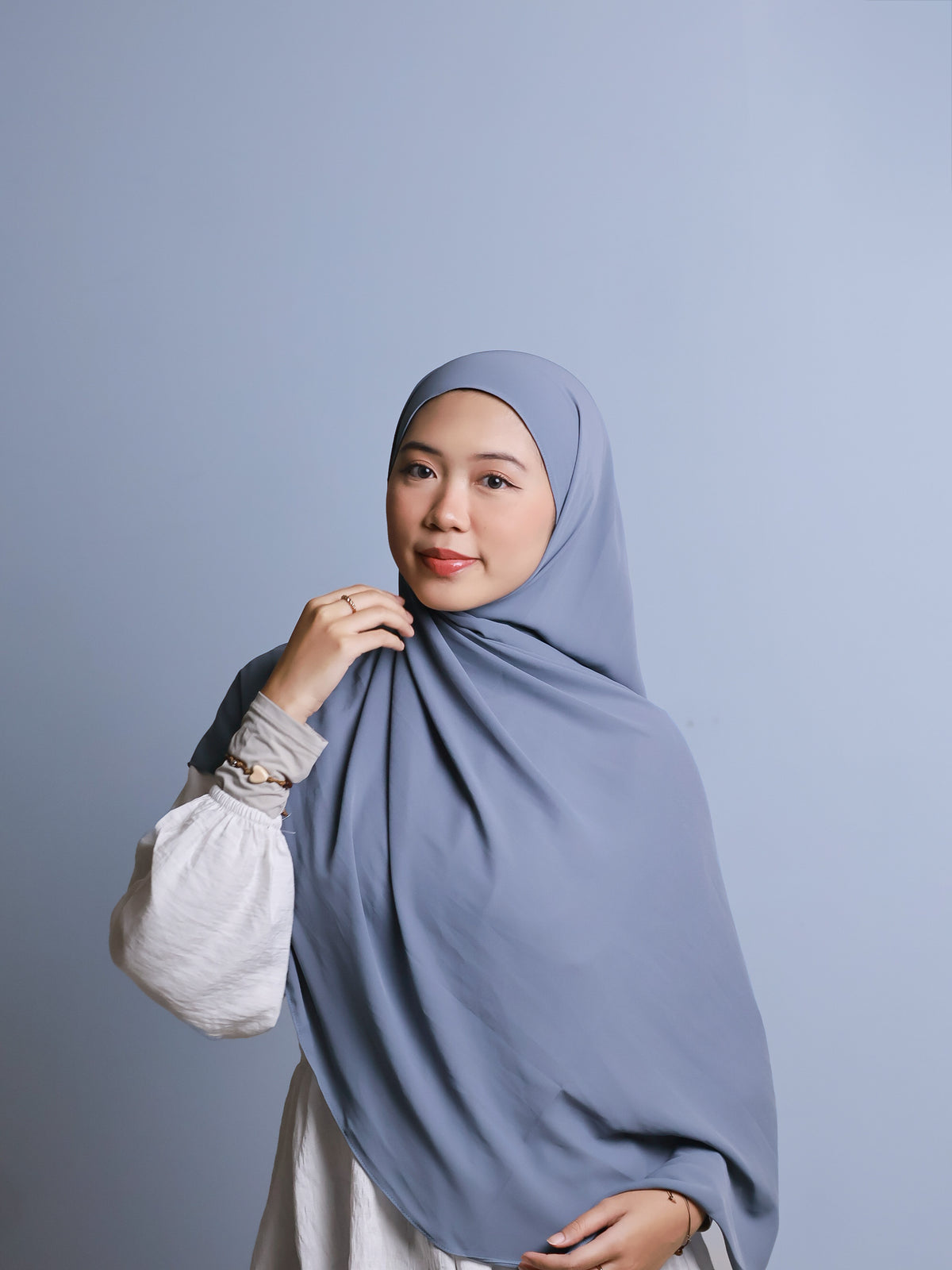 Signature Curved Pearl Chiffon Shawl (launching 01/10 hehe)