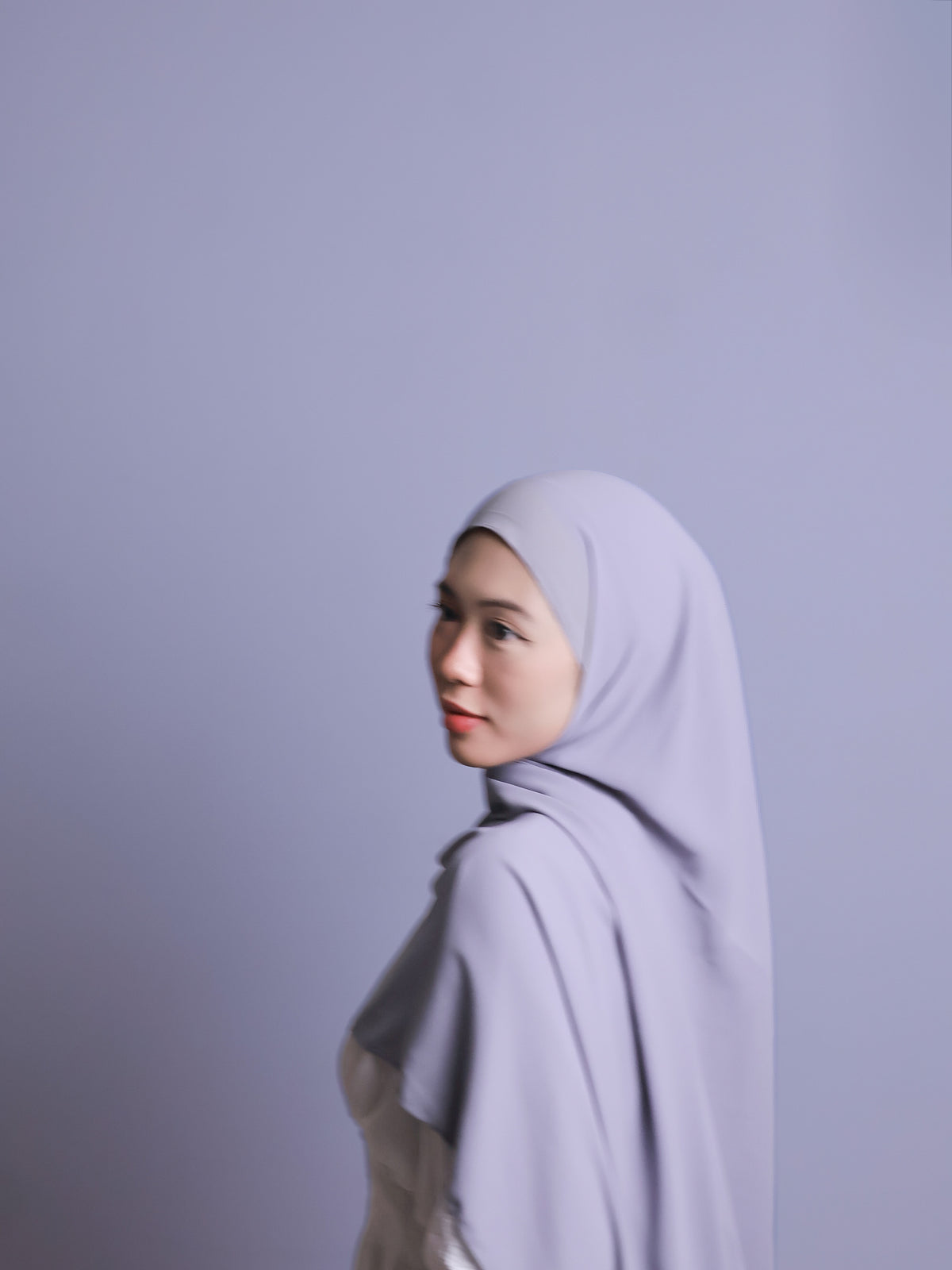 Signature Curved Pearl Chiffon Shawl (launching 01/10 hehe)